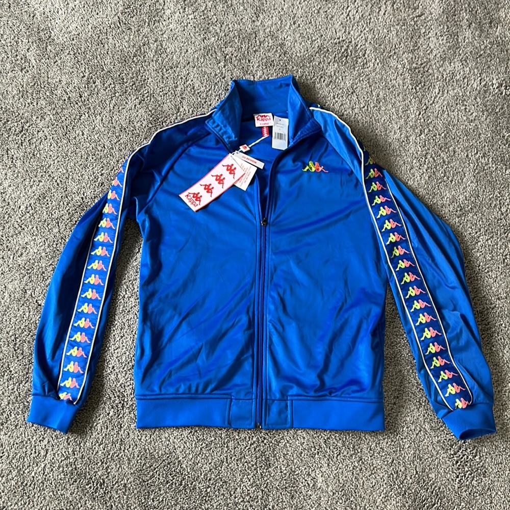 Kappa 222 Blue Carambie Mens Jacket.